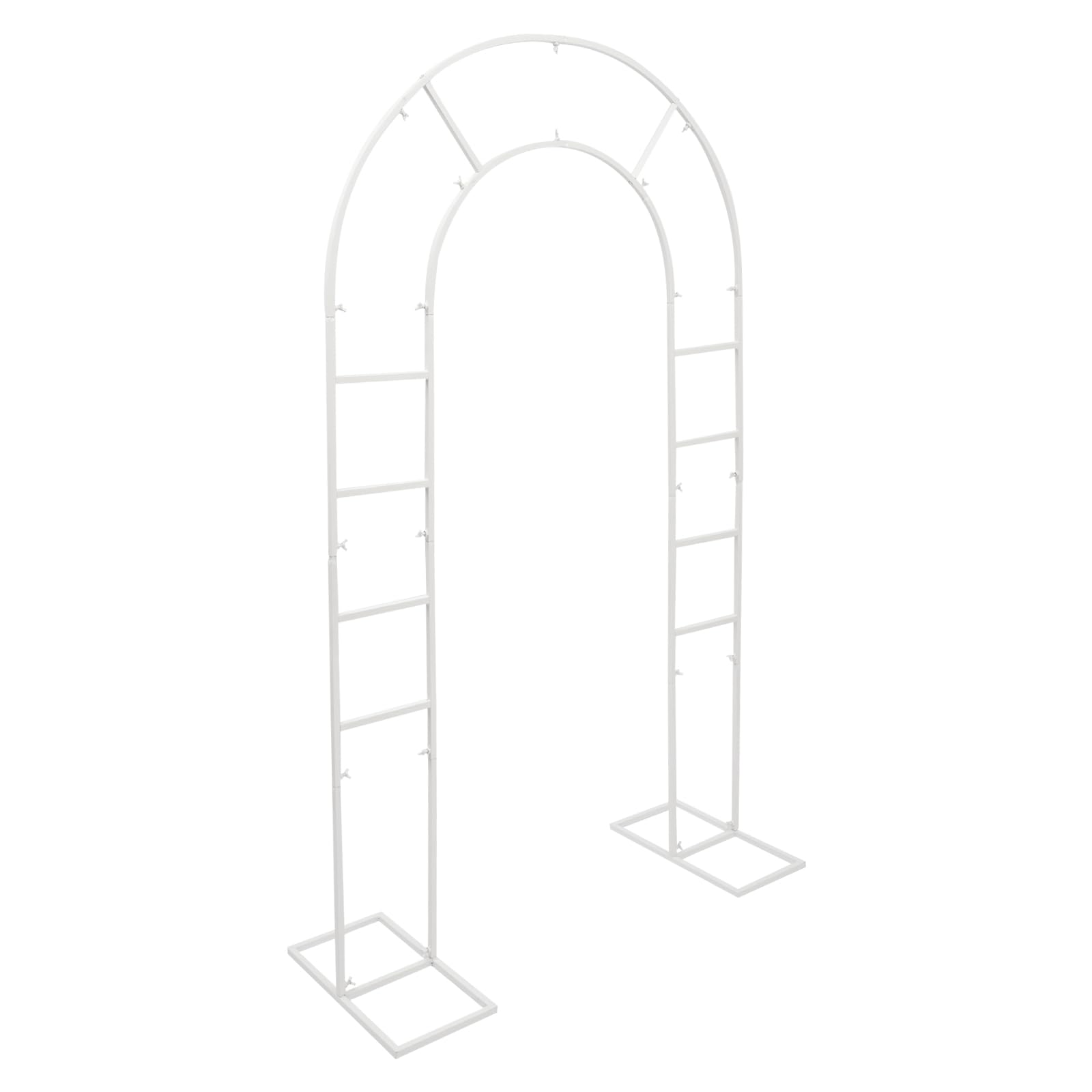 Decorazione per matrimonio, cornice ad arco, 220 cm, sfondo in metallo