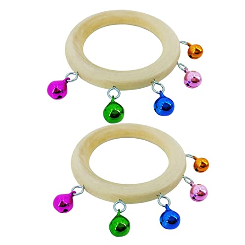Vaguelly 4 Pçs Sinos De Festa Banda Handbells Jingle De Mão De Páscoa Agitador De Ritmo Inacabado Ag