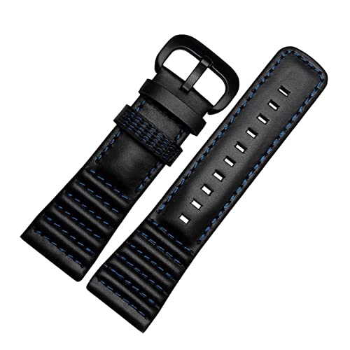 Bracelet montre 28 mm cuir noir bleu pour changer de style Sevenfriday