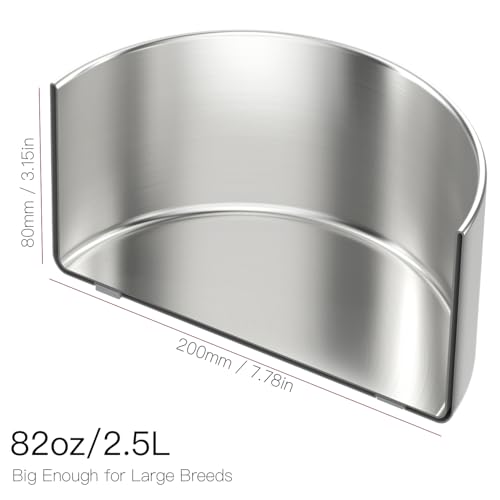 Image of 2L Double Layers 304 Stainless Steel Dog Bowl - Insulated & Durable | Non-Slip Base | Easy to Clean | BPA-Free Safe Dog Food and Water Bowl