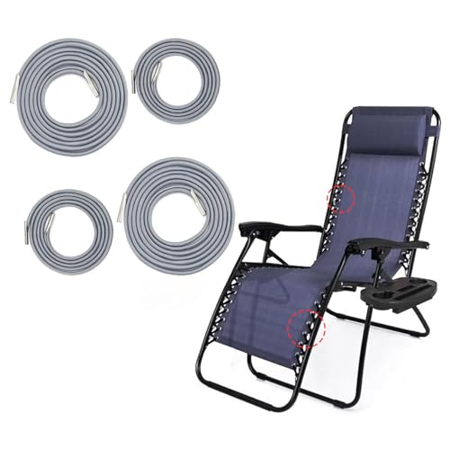 WLHFDC 4Pcs Corde Remplacement Élastiques Universelle pour Lafuma Fauteuil Relax,Lacets Elastiques Zero Gravity Chaise,Elastique pour Transat pour Transat...