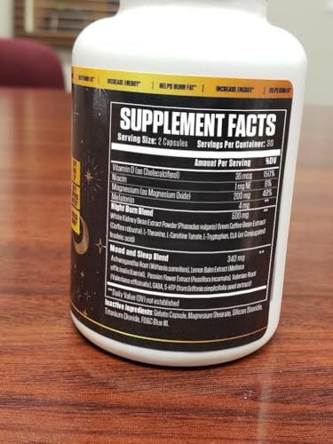 1080PM Thermogenic Night Time Fat Burner | #1 Sleep Aid Fat Loss Supplement to Reduce Fat, Suppress Appetite, Boost Metabolism, Fall Asleep Quicker for Longer w/Melatonin, CLA + More - 60 Capsules - Image 8