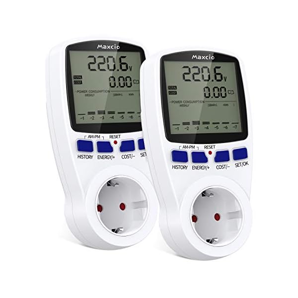 Energiekostenmessgerät mit Dual Rate, Maxcio Stromverbrauchsmesser mit