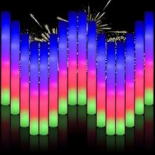 58PCS LED Foam Glow Sticks Bulk, Foam Light up Sticks 3 Modes Flashing Glow in the Dark Light up Party Favors Supplies for Birthday, Wedding, Raves, Concert Foam Glow Sticks