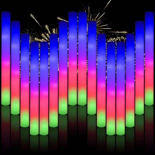 Bâtons lumineux en mousse pour anniversaire festif et nuit de camping