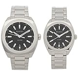 [グッチ]腕時計 ペアウォッチ レディース メンズ GUCCI YA142201 YA142401 ブラック シルバー [並行輸入品]