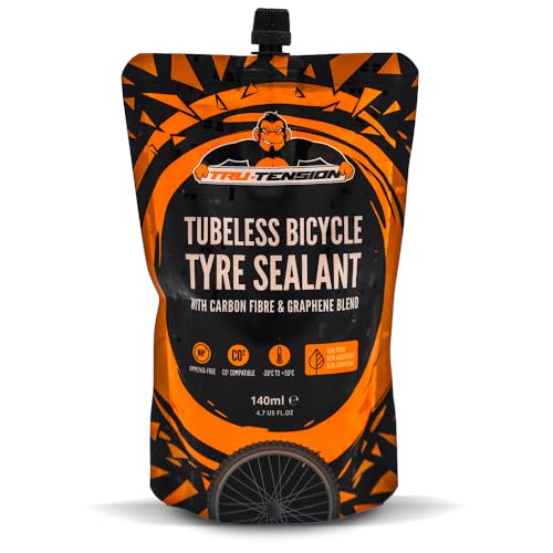 Tru-Tension | Tubeless Tyre Sealant | No Hassle Tyre Repair Formula | Bicycle Tools & Accessories | 140ml