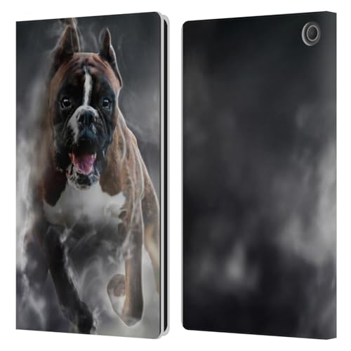Étui portefeuille en cuir pour Amazon Fire Max 11 2023 motif American Bully Klaudia Senator
