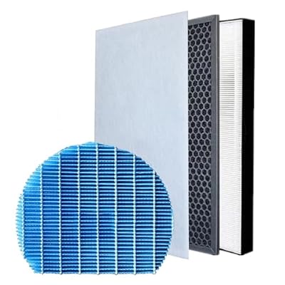 Replacement Complete Filter Maintenance Pack. Compatible For Sharp KC-A40 KC-A40EU Air Purifier, Composite Particle Grid Humidifiying Filters(Set-A)