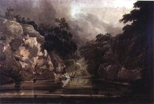 Tableaux peinture sur toile Plumpton Rocks Girtin 60x90cm de style nordique