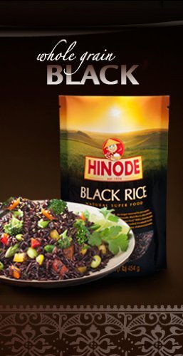 Hinode Black Rice - Natural Super Food 16 oz (1 pound) (Pack of 3)