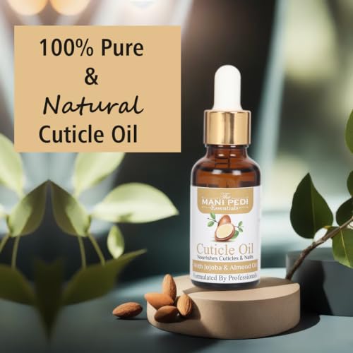 Image of TMPE Cuticle Oil for luxurious nails. Enriched with Jojoba, Rosehip & Almond Oils. Perfect for Cuticle Care, Nail Growth & Strength. Gift of love to your hands - 15ml