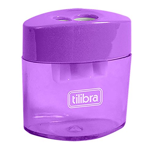 Apontador 2 Furos com Depósito AP02, Cores sortidas