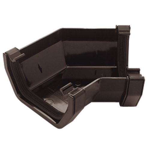 Black Square Guttering and Downpipe - Gutter and Pipe Fittings - Gutter Angle 135 Degree