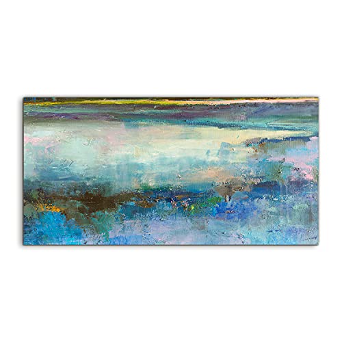 Tableau sur verre 120x60cm abstraction moderne pour embellir votre grand mur de salon