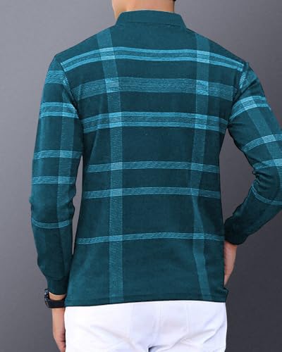 Image of Noble Monk Men's Polo Neck Full Sleeves T-Shirt | Causal Tshirt for Men