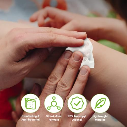 Image of Alcohol Wipes | Individually Wrapped Alcohol Prep Pads with 70% Isopropyl Alcohol, Great for Medical & First Aid Kits | Sterile, Antiseptic 2-Ply Alcohol Swabs - 300 count (Pack of 4)