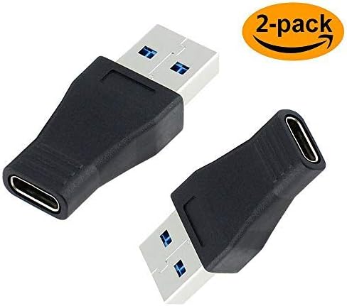 VikTck 2 Pack USB-C USB 3.1 Type C Female to USB 3.0 A Male Adapter Converter Support Data Sync & Charging