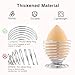 Luxspire Beauty Sponge Blender Holder, Makeup Blender Stand, Makeup Powder Puff Beauty Tool Dryer Drying Rack Egg Powder Puff Display Stand, Silver, 2 Pack