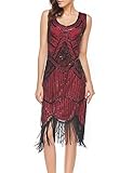 xs-xxl Women's Roaring 20s V-Neck Gatsby Dresses- Vintage Inpired Sequin beaded Flapper Dresses