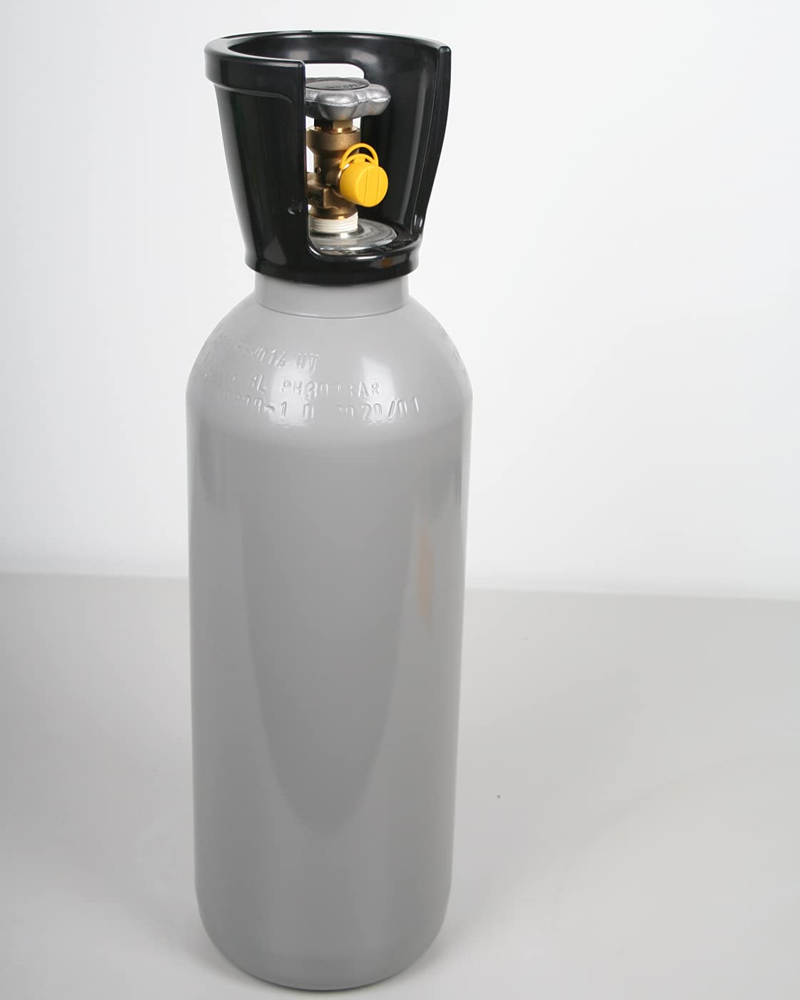 6 kg CO2 Stahlflasche Flasche GEFÜLLT mit Lebensmittel Kohlendioxid Kohlensäure E290 - Fabrikneue Eigentumsflasche - Tüv mindestens 9 Jahre Aquaristik