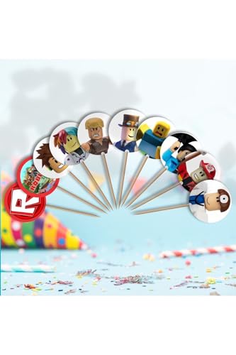 Roblox Temalı Pasta Kürdanı 10 Adet