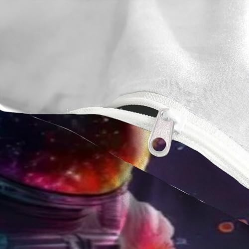 Housse de couette space theme astronaute parure de lit microfibre 220x240cm - 5