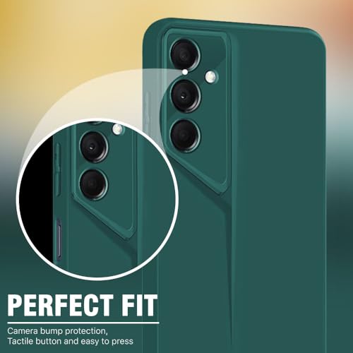 Image of WOW IMAGINE Slim Back Cover for Samsung Galaxy M14 5G | Blade Series Ultra Thin Case with Lightweight Design | Camera Protection | Soft Matte Silicone Flexible Mobile Case - Green