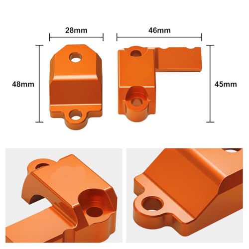 Protector de cilindro EXC 250-300 2018-2023 y SX 125-450 naranja 2