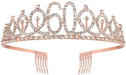 Gouden Verjaardagskroon 30e Verjaardag Kristal Tiara Kroon met 30 & Fabulous Verjaardagssjerp Feest Prinses Kroon Jubileumfeestje