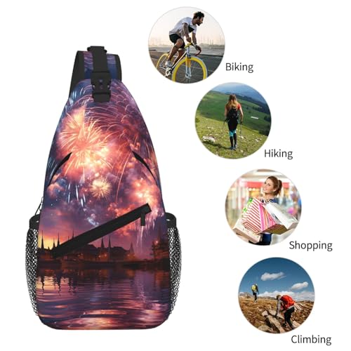 Morrales Crossbody Sling para Mujeres y Hombres miniatura 6