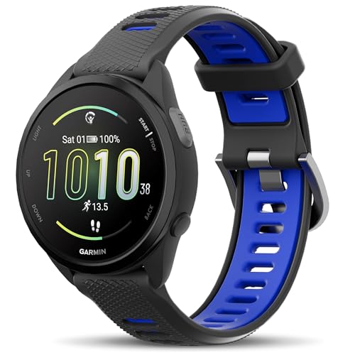 Farluya 20mm �V���R���r���v�o���h Garmin Forerunner 165/55/Vivoactive 5/6�ɑΉ� �\�t�g�h���N�C�b�N�����[�X�X�|�[�c�X�g���b�v Venu Sq 2/ Forerunner 245/645/Vivoacti