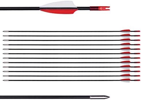 CUPID 31″ Training Arrows-Archery Practice Target Arrows with Durable Shaft Blunt Tip for Kids Youth or Beginners on Recurve Bow Long Bow CUPID 31″ Training Arrows-Archery Practice Target Arrows with Durable Shaft Blunt Tip for Kids Youth or Beginners on Recurve Bow Long Bow