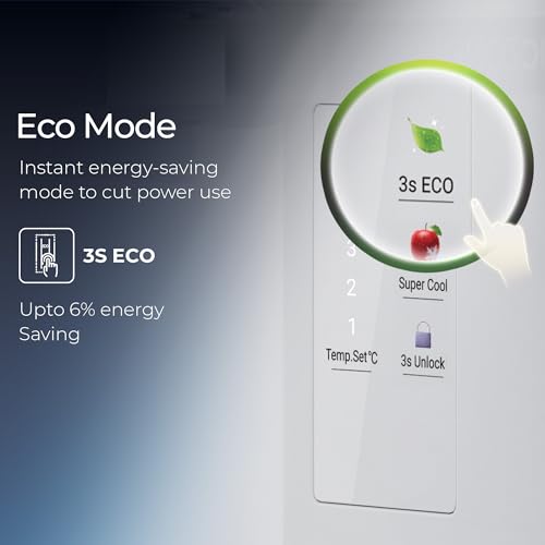 Image of Haier 475 L 1 Star Frost Free Twin Inverter Double Door Refrigerator with Solar Connect for Power Backup & Dual Magic Zone for Flexible Storage (HRF-5251BGKA-N, Graphite Black, 2026 Model)