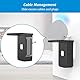 PlusAcc Stecker Wandhalterung für ΡΟΡ - Steckerhalterung Platzsparend für Smart Lautsprecher Zubehör,ohne Bohren, Perfekt für Cafeteria, Bad, Schlafzimmer (Schwarz)