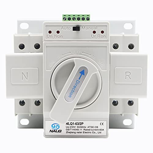 Inverseur De Source Manuel NABOOJ Inverseur De Source Monophasu00e9 63a, Ru00e9seau D'alimentation D Coffret Inverseur 63a