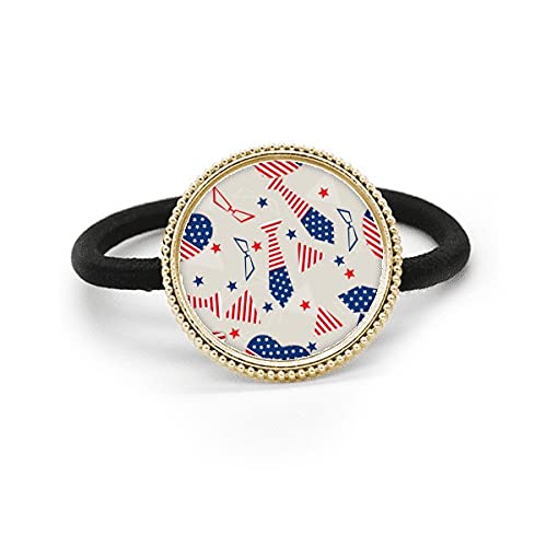 Pince à cheveux motif drapeau des États-Unis étoile verre