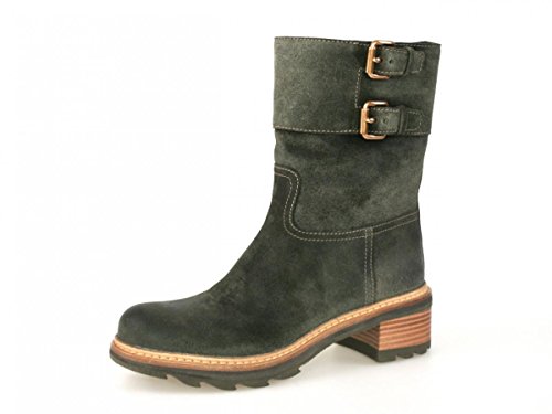 Prada Damen Grün Leder Stiefel 3U5360 37 EU