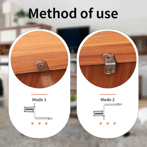 130 Pcs Shelf Bracket Pegs, 4 Styles Metal Shelf Pins, Shelf Support Pegs, 5mm 6mm Kitchen Cupboard Shelf Pegs - Image 4