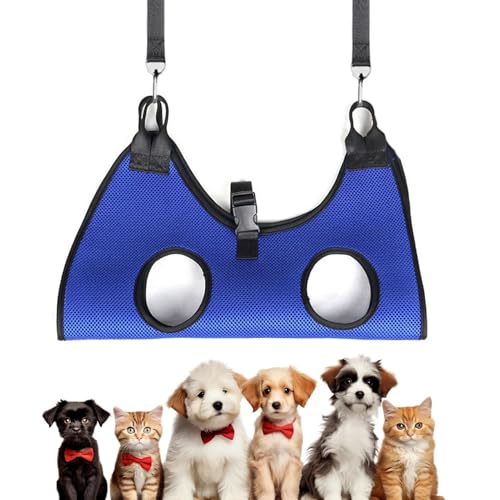 SUNCN 犬用グルーミングハンモック | 犬の爪切りハンモック,大型犬と大型猫の携帯用サポートスリング 室内洗浄機能付き
