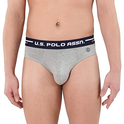Image of U.S. Polo Assn. Men Logo Waistband Cotton Stretch IYAH Briefs - Pack of 2