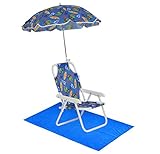 Boys' Dinosaur Swim Essentials - Boys Beach Chair with Umbrella and Towel OS