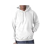 Hanes Men's Pullover EcoSmart Hooded Sweatshirt, pale pink, Small