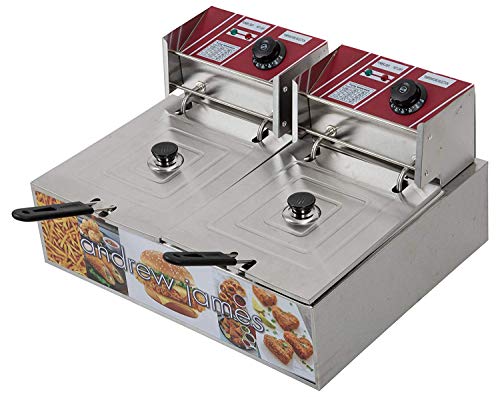 Image of andrew james Deep Fryer 6 Liters Stainless Steel Mega Sale - 1 Year Warranty | Commercial for Industrial Use
