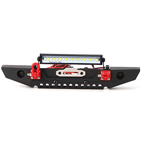 Pare-chocs en métal Axial SCX10 résistant aux chocs violents avec LED
