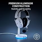 Razer Base Station V2 Chroma Headphone Headset Stand Holder: Chroma RGB Lighting - Taller Stand & Anti-Slip Ledge - USB Charging Ports - Anti-Slip Rubber Base - 3.5mm Port + Built-in DAC - Black - Image 2