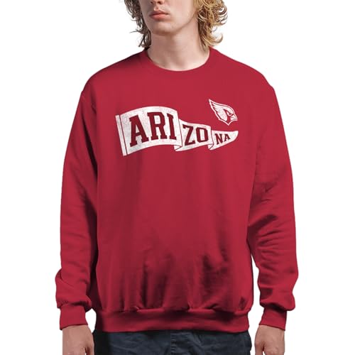 Junk Food NFL - Arizona Cardinals Pennant Adult Crewneck