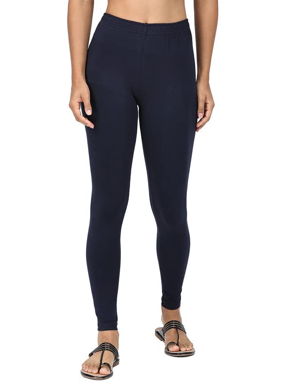 Image of Robinbosky Premium Stretchable Cotton Ankle Legging for Women | Suitable for Formal wear & Casual wear | High-End Elastic Makes The Leggings Squat Proof and Durable for Travel, Yoga, & Workout.
