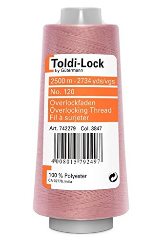 Gutermann Toldi Lock Overlocking Sewing Thread 2500m 3847 - Each miniatura 1