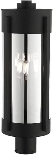 Miniatura 4 de Livex Lighting 22387-91 - Farol para exteriores, 3 luces, níquel